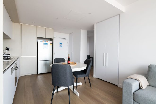 dining table in apartment