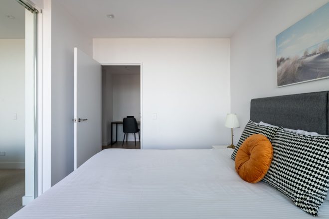 side view of 1 bedroom apartment